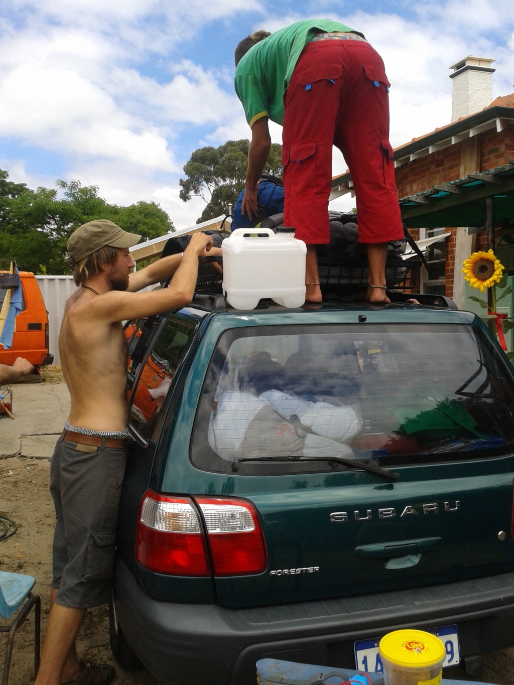 Packing our Subaru Forester ready for Roadtriping Australia
